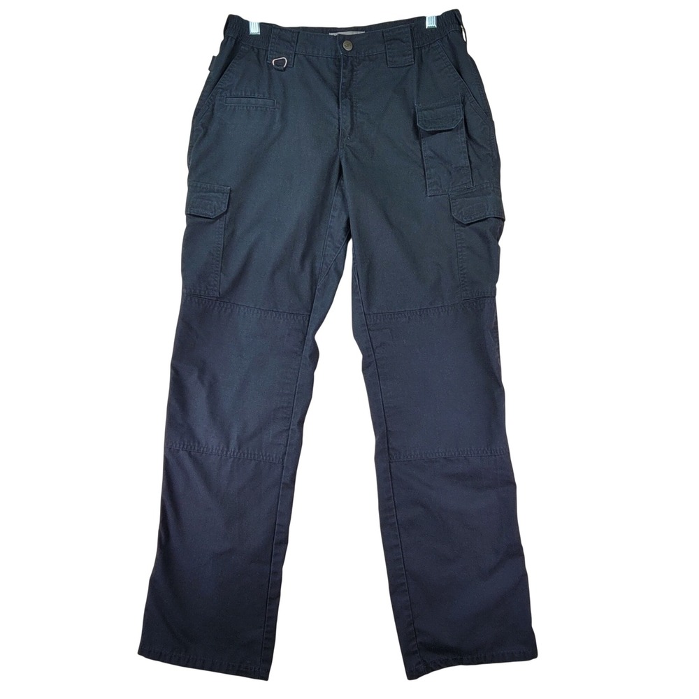 5.11 511 Tactical Cargo Pants Women 32x33.5 Black Fair Ripstop Fast-Tac Workwear